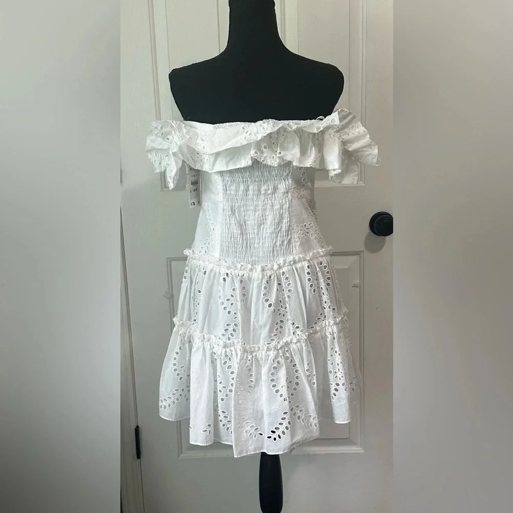 Zara White Mini Dress - Picture 4 of 6